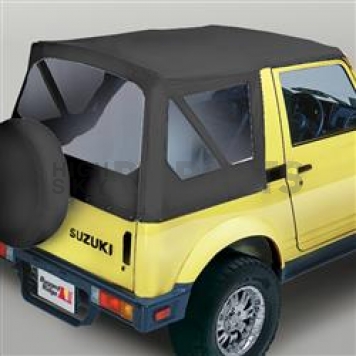 Rugged Ridge Soft Top - Black Denim Standard Top Polycotton - 5370115
