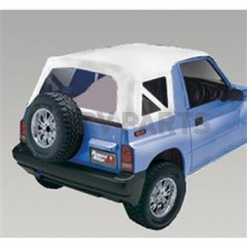 Rugged Ridge Soft Top - White Denim Standard Top Vinyl - 5372252