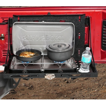 Smittybilt Tailgate Table - 40 Pounds Weight Capacity Steel Black - 2793-8