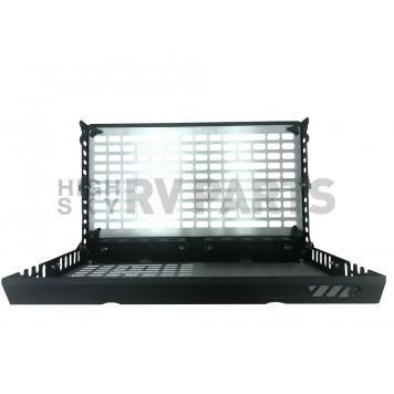 Warrior Products Tailgate Table -  Steel Frame/ Aluminum Panel Black - 6230