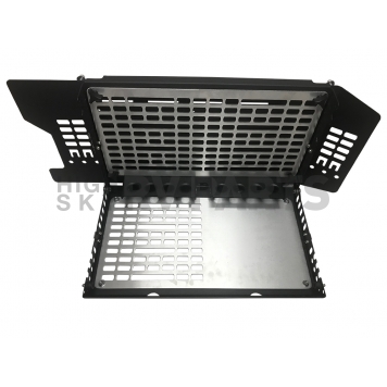 Warrior Products Tailgate Table -  Steel Frame/ Aluminum Panel Black - 6230-1