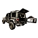 Warrior Products Tailgate Table -  Steel Frame/ Aluminum Panel Black - 6230