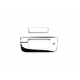 Putco Tailgate Handle Cover - ABS Plastic Silver - 401090