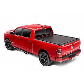 Retrax Tonneau Cover Hard Power Retractable Black Matte Aluminum - T90335