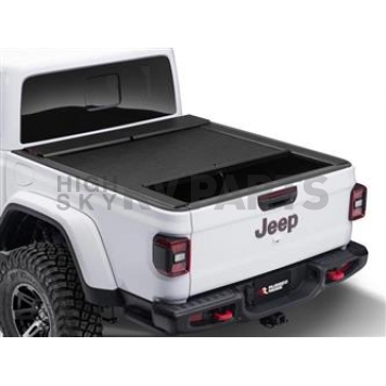 Rugged Ridge Tonneau Cover Soft Roll-Up Black Aluminum/ Vinyl - 1355034