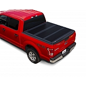 Leer Tonneau Cover Hard Folding Black Matte Textured Polycarbonate Plastic - 631291