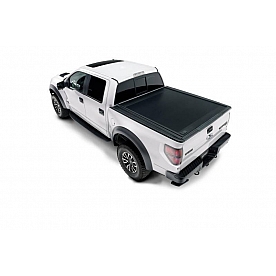 Retrax Tonneau Cover Hard Power Retractable Black Matte Powder Coated Polycarbonate Plastic - 70245