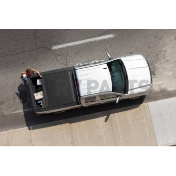 Retrax Tonneau Cover Hard Power Retractable Black Matte Powder Coated Polycarbonate Plastic - 70245-6