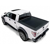 Retrax Tonneau Cover Hard Power Retractable Black Matte Powder Coated Polycarbonate Plastic - 70312