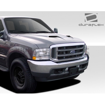 Extreme Dimensions Hood - Primered Fiberglass Black - 109248-1