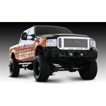 T-Rex Truck Products Grille Insert - Mesh Rectangular Polished Stainless Steel - 6715610