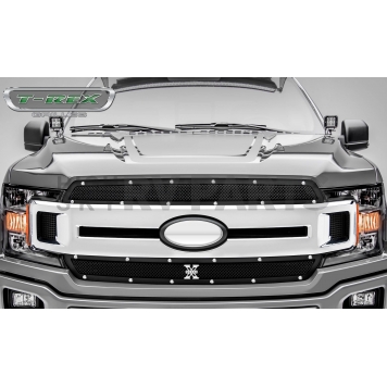 T-Rex Truck Products Grille Insert - Mesh Rectangular Black Powder Coated Steel - 6715691-1
