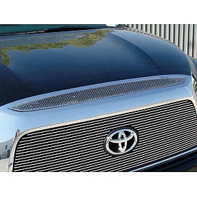 T-Rex Truck Products Grille Insert - Mesh Rectangular Polished Stainless Steel - 54958