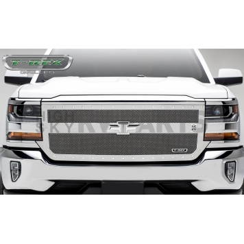 T-Rex Truck Products Grille Insert - Mesh Rectangular Polished Stainless Steel - 6711290