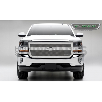 T-Rex Truck Products Grille Insert - Mesh Rectangular Polished Stainless Steel - 6711290-1