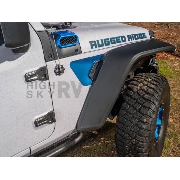 Rugged Ridge Fender Flare - Black Thermoplastic Set Of 4 - 1164051-4