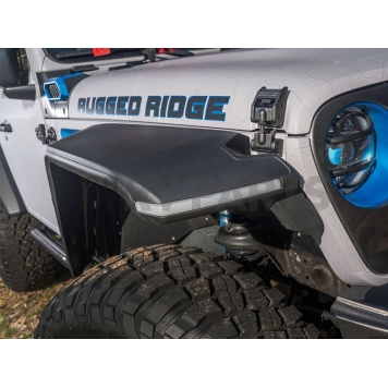 Rugged Ridge Fender Flare - Black Thermoplastic Set Of 4 - 1164051-5