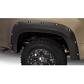 Bushwacker Fender Flare - Black Dura-Flex 2000 ABS Smooth Plastic Matte Set Of 2 - 4014202