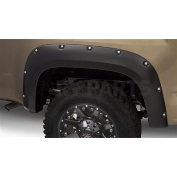 Bushwacker Fender Flare - Black Dura-Flex 2000 ABS Smooth Plastic Matte Set Of 2 - 4014202