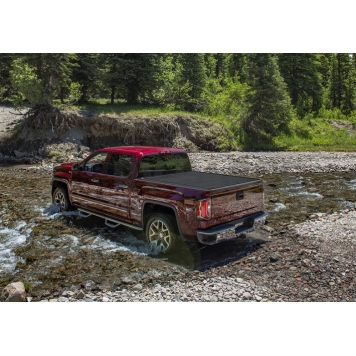 Retrax Tonneau Cover Hard Power Retractable Black Matte Polycarbonate Plastic - 70379-2