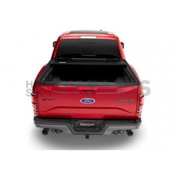 UnderCover Tonneau Cover Hard Folding Black Matte Textured Line-X Coated Aluminum - AX22030-1