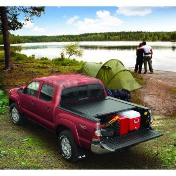 Pace Edwards Tonneau Cover Hard Manual Retractable Black Matte Powder Coated Aluminum - JEFA18A44-2