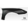 Extreme Dimensions Fender - Fiberglass Black Primered Set Of 2 - 105404