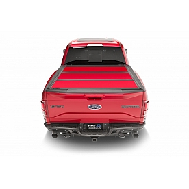 ARE Truck Caps Tonneau Cover Hard Folding Bright Red Aluminum - AR42015L-3R3