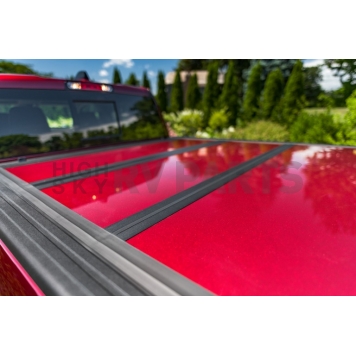 ARE Truck Caps Tonneau Cover Hard Folding Bright Red Aluminum - AR42015L-3R3-5