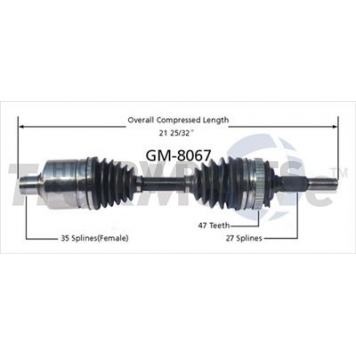 TrakMotive CV Axle Shaft - GM-8067