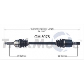 TrakMotive CV Axle Shaft - GM-8078