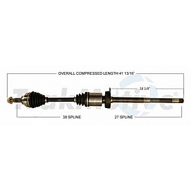 TrakMotive CV Axle Shaft - FD-8156