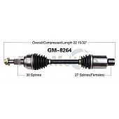 TrakMotive CV Axle Shaft - GM-8264