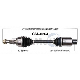 TrakMotive CV Axle Shaft - GM-8264
