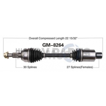 TrakMotive CV Axle Shaft - GM-8264