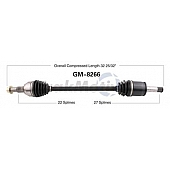 TrakMotive CV Axle Shaft - GM-8266