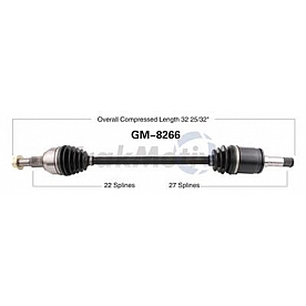 TrakMotive CV Axle Shaft - GM-8266