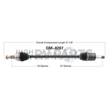 TrakMotive CV Axle Shaft - GM-8267