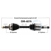 TrakMotive CV Axle Shaft - GM-8275