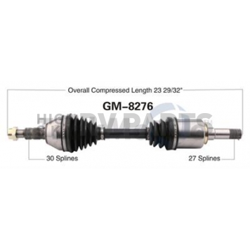 TrakMotive CV Axle Shaft - GM-8276