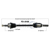 TrakMotive CV Axle Shaft - FD-8169