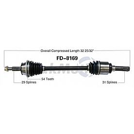 TrakMotive CV Axle Shaft - FD-8169