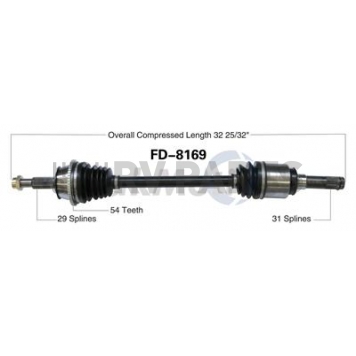 TrakMotive CV Axle Shaft - FD-8169