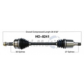 TrakMotive CV Axle Shaft - HO-8241