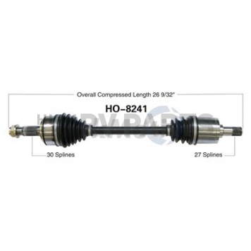 TrakMotive CV Axle Shaft - HO-8241