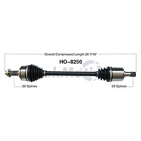 TrakMotive CV Axle Shaft - HO-8250