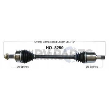 TrakMotive CV Axle Shaft - HO-8250