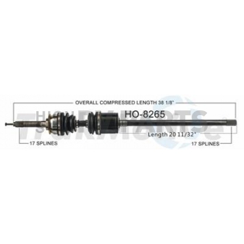 TrakMotive CV Axle Shaft - HO-8265