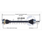 TrakMotive CV Axle Shaft - AD-8046