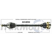 TrakMotive CV Axle Shaft - AD-8050